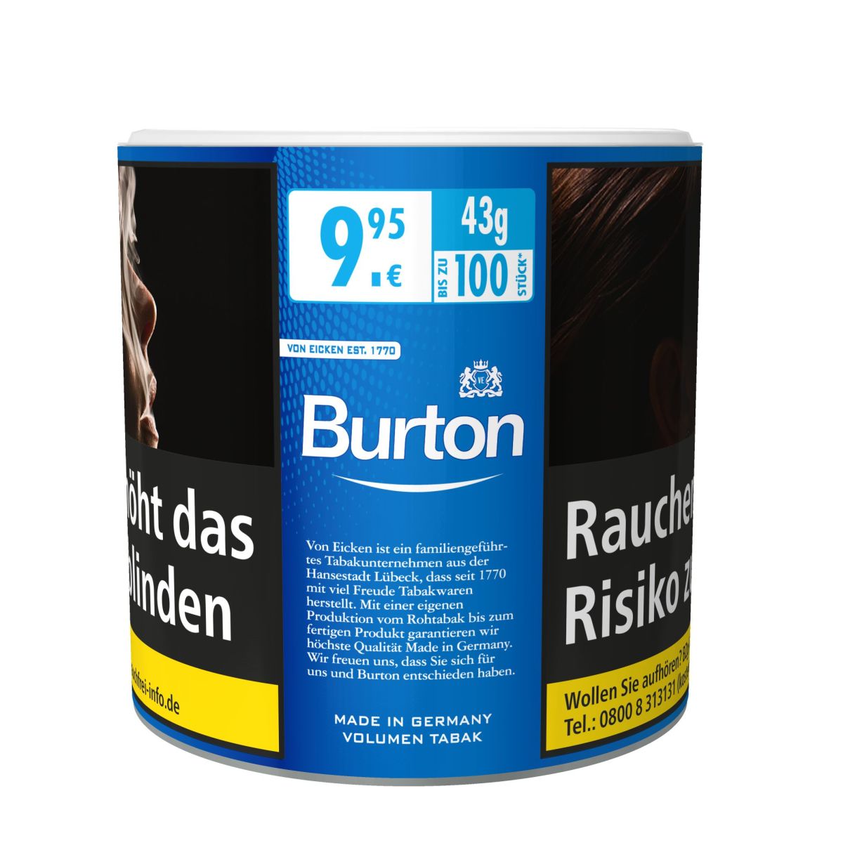 Burton Burton Volumen Tabak Blue L-Size bei www.Tabakring.de kaufen