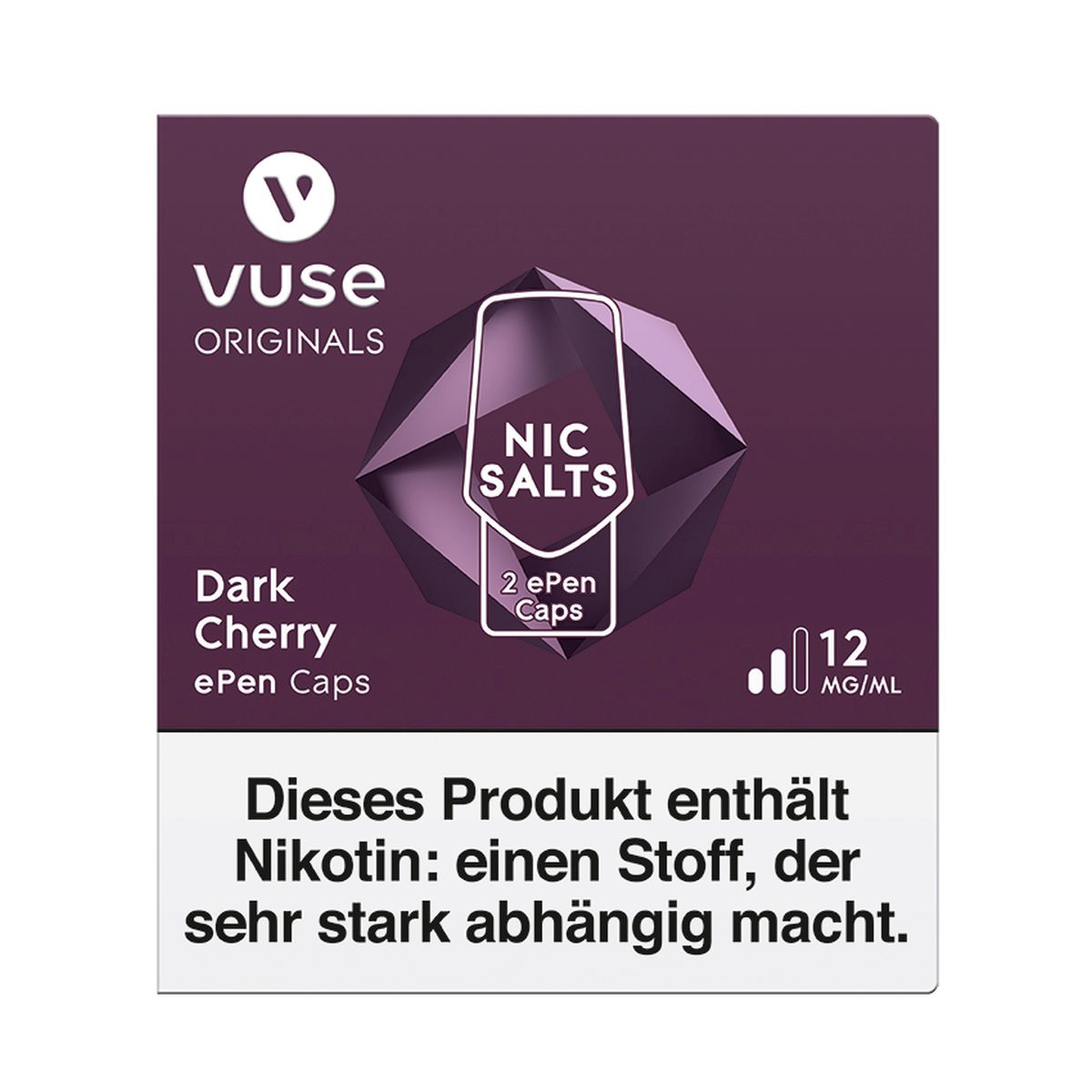 Vuse Vuse ePen Caps Dark Cherry Nic Salts 12mg Nikotin 2ml bei www.Tabakring.de kaufen