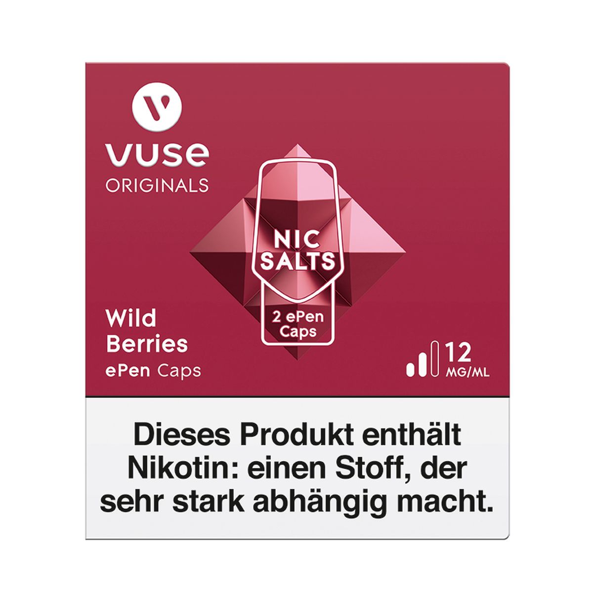 Vuse Vuse ePen Caps Wild Berries Nic Salts 12mg Nikotin 2ml bei www.Tabakring.de kaufen