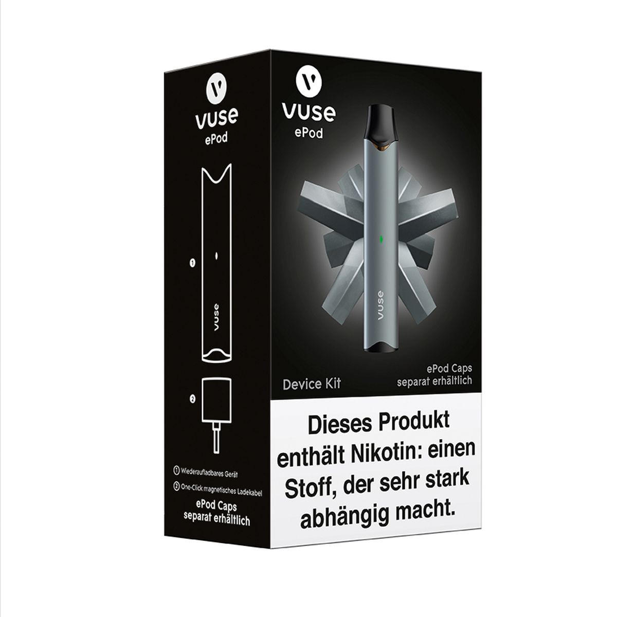Vuse Vuse ePod Device Kit Anthrazit bei www.Tabakring.de kaufen