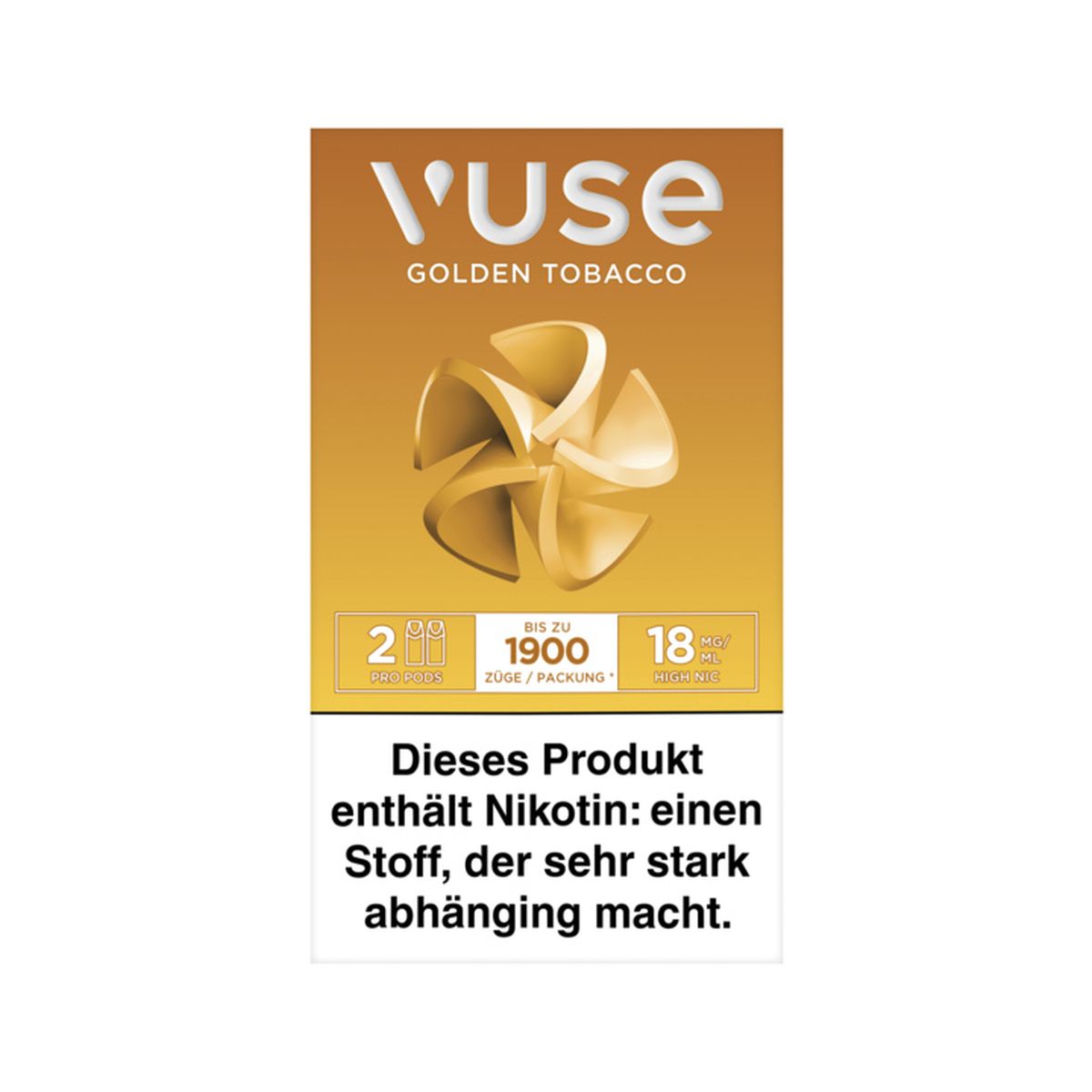 Vuse Vuse ePod Caps Golden Tobacco Nic Salts 18mg Nikotin 1,9ml bei www.Tabakring.de kaufen