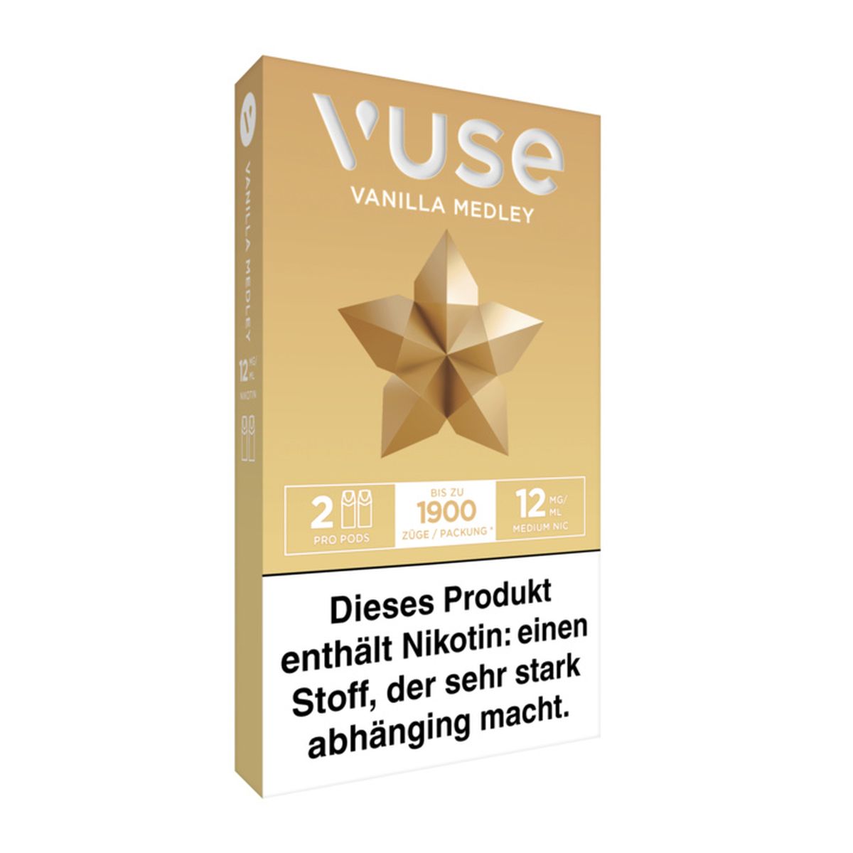 Vuse Vuse ePod (Pro Caps) Vanilla Medley Nic Salts 12mg Nikotin 1,9ml bei www.Tabakring.de kaufen
