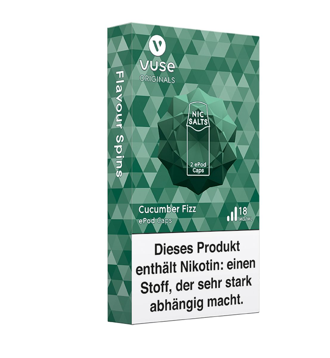 Vuse Vuse ePod Caps Cucumber Fizz Nic Salts 18mg Nikotin 1,9ml bei www.Tabakring.de kaufen