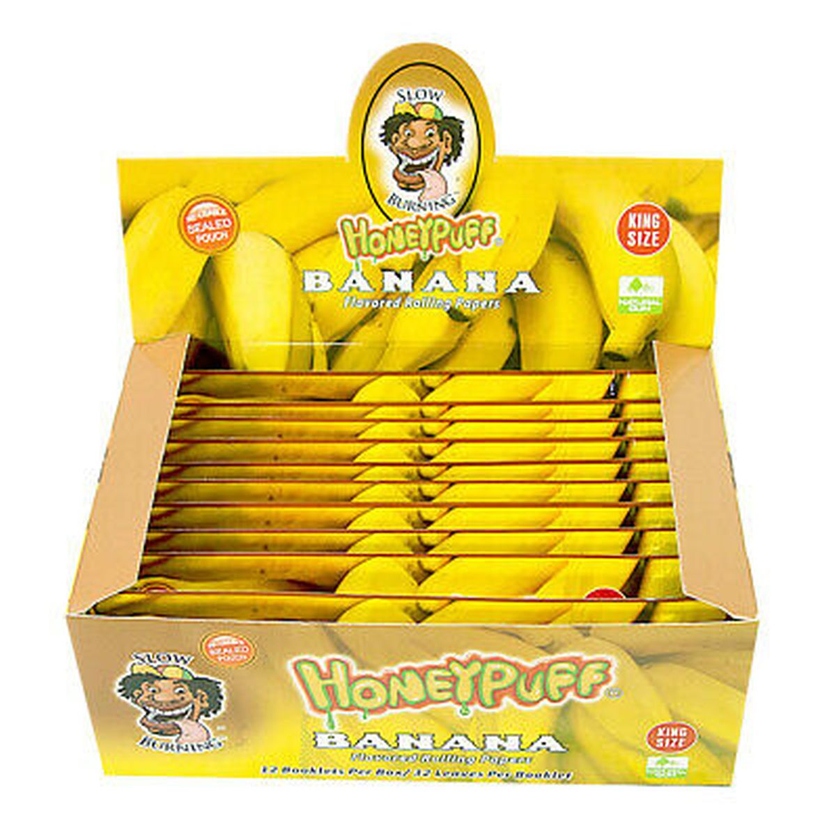 Honeypuff Drehpapier Honeypuff KS Bananen-Aroma 32 Blatt bei www.Tabakring.de kaufen