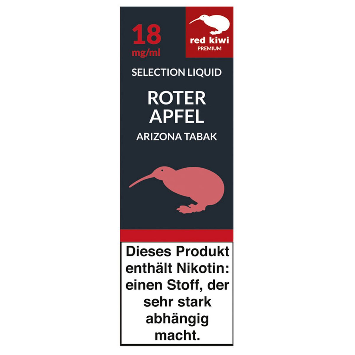 Red Kiwi Red Kiwi eLiquid Selection Roter Apfel Arizona Tabak 18mg Nikotin bei www.Tabakring.de kaufen