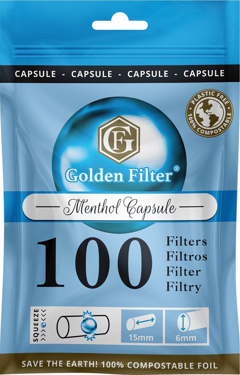 Golden Filter Golden Filter Menthol Capsule Slim 6mm bei www.Tabakring.de kaufen