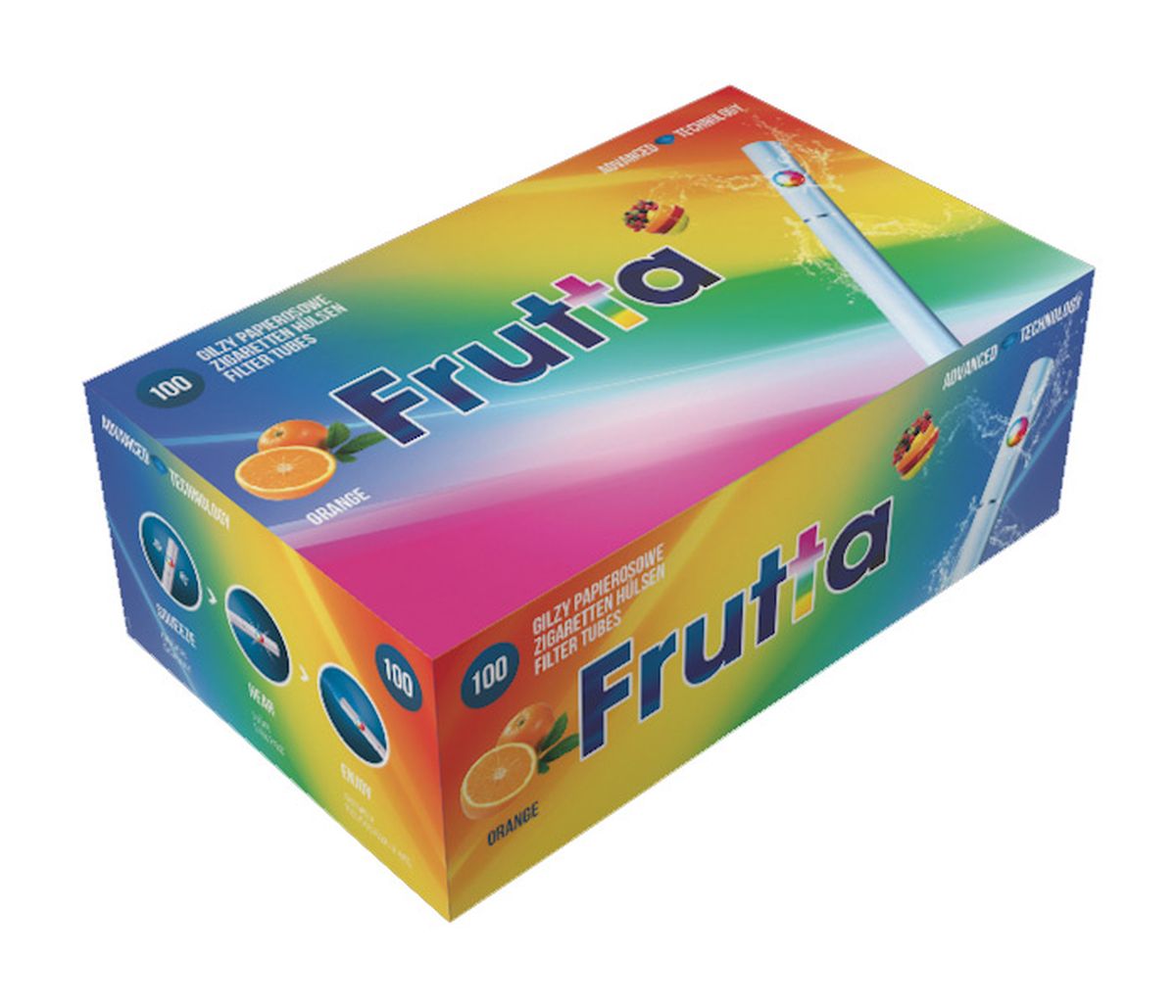 Frutta Frutta Orange Click Filterhülsen Zigarettenhülsen bei www.Tabakring.de kaufen