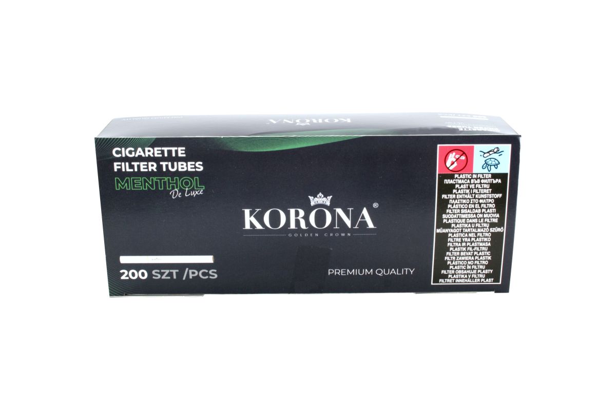 Korona Korona De Luxe Menthol Filterhülsen Zigarettenhülsen bei www.Tabakring.de kaufen