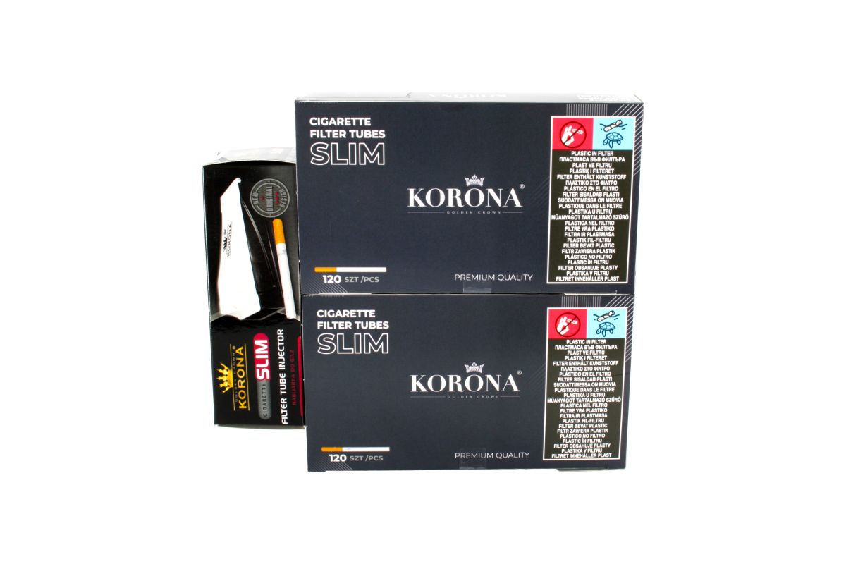 Korona Korona Slim Size Starter-Set (2x120er Zigarettenhülsen & Stopfgerät) bei www.Tabakring.de kaufen
