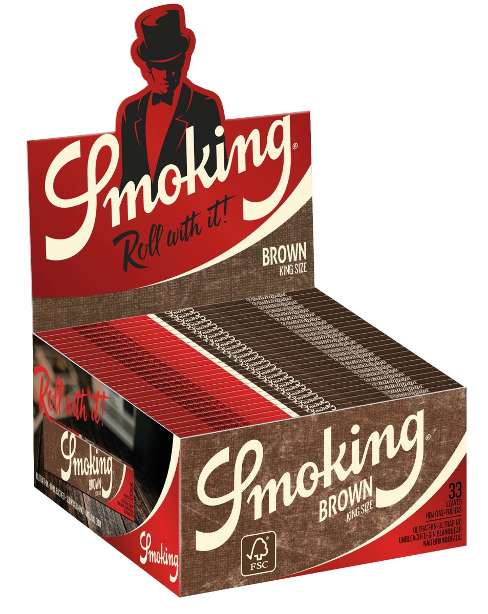 Smoking Smoking King Size Zigarettenpapier Brown bei www.Tabakring.de kaufen