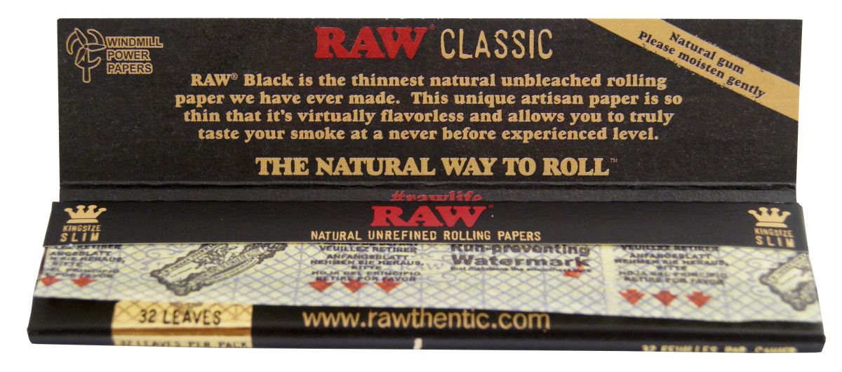 RAW RAW Black Classic Papier King Size Slim bei www.Tabakring.de kaufen