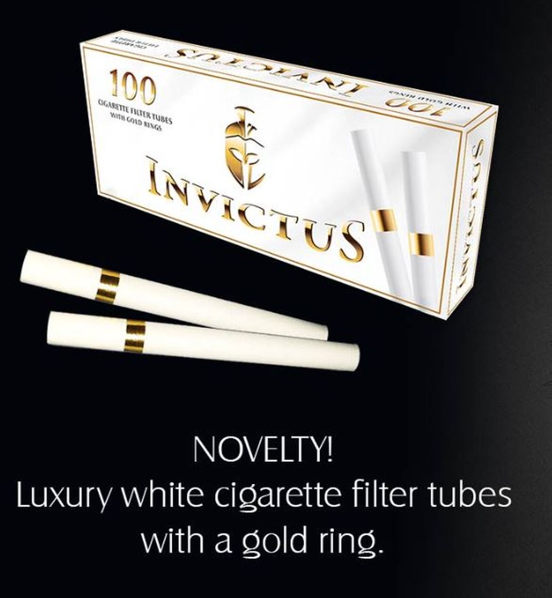 INVICTUS Invictus White Gold Ring Zigarettenhülsen bei www.Tabakring.de kaufen