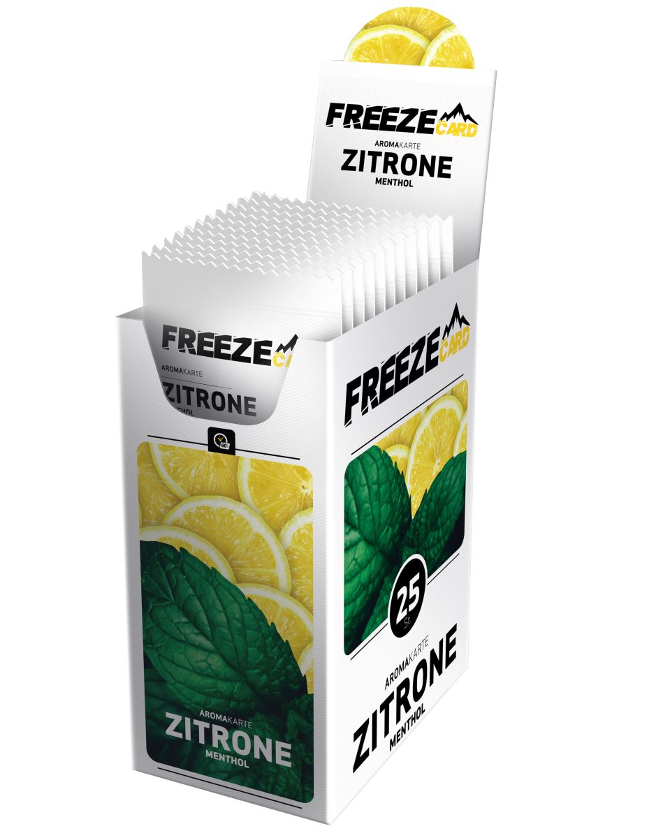 FreezeCard Freeze Aroma Card Zitrone Menthol bei www.Tabakring.de kaufen
