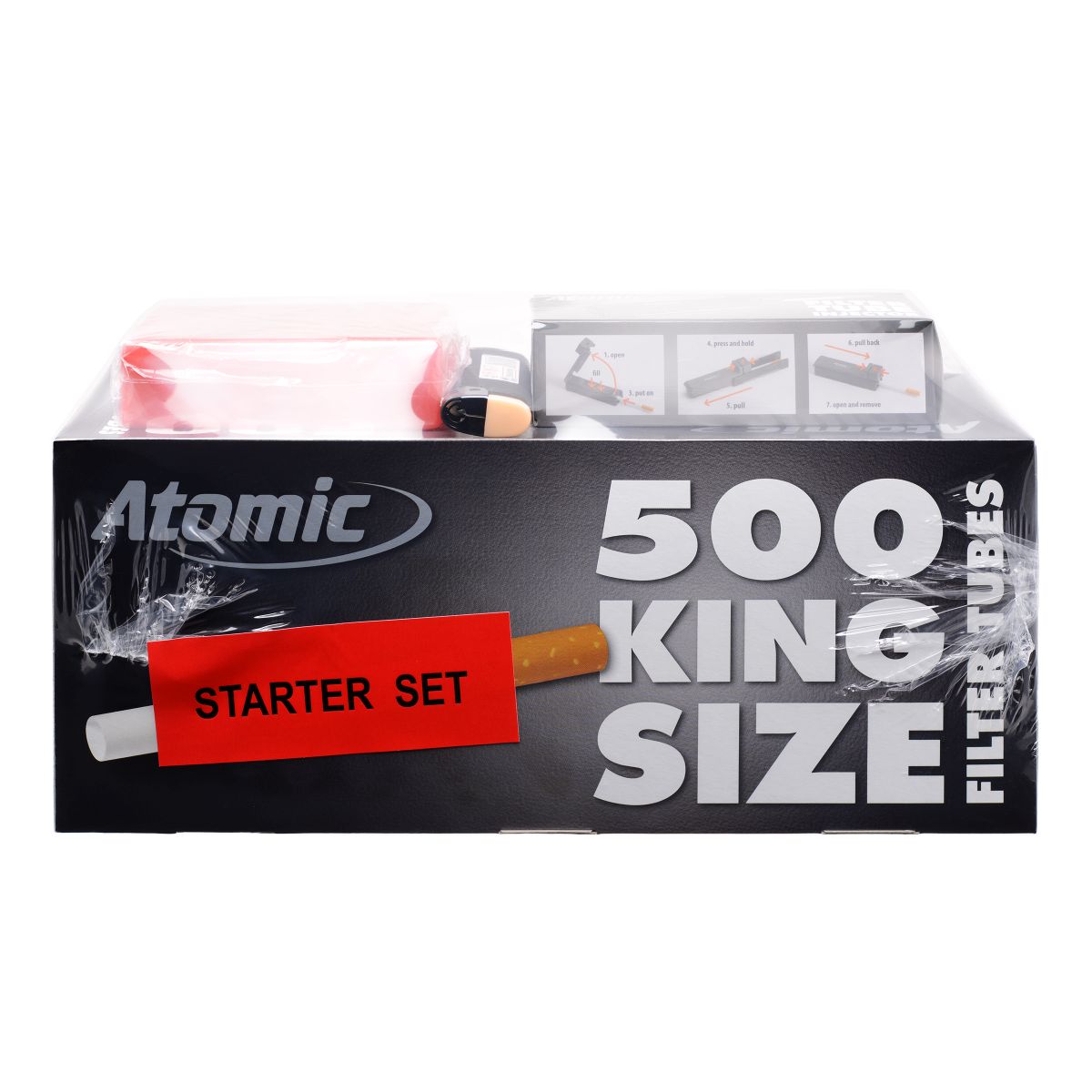 Atomic Einsteiger/Starter Set Atomic King Size Hülsen bei www.Tabakring.de kaufen