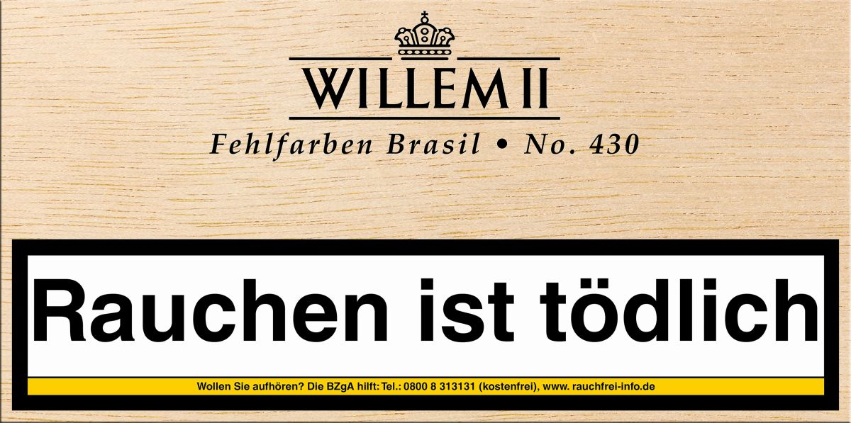 Scandinavian Willem II Fehlfarben 430 Brasil bei www.Tabakring.de kaufen