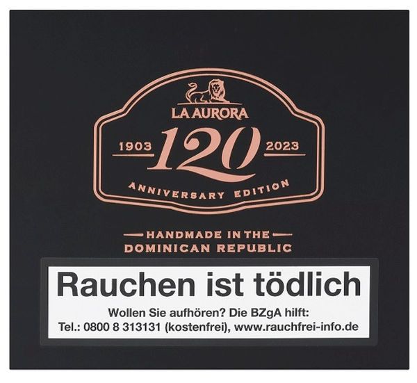 La Aurora Zigarren 120 Anniversary Robusto (Schachtel á 20 Stück)