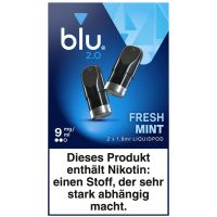 blu 2.0 Liquidpod Fresh Mint 9mg Nikotin 1,9ml (2 Stück)