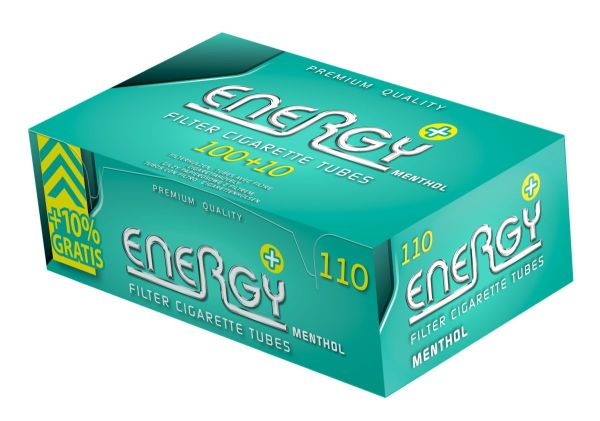 Elixyr Energy + (Menthol) Filterhülsen (110 Stück)