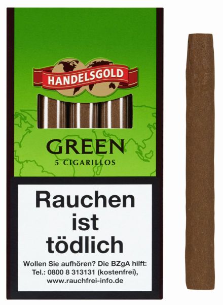 Handelsgold Zigarillos 205 Green (Schachtel á 5 Stück)