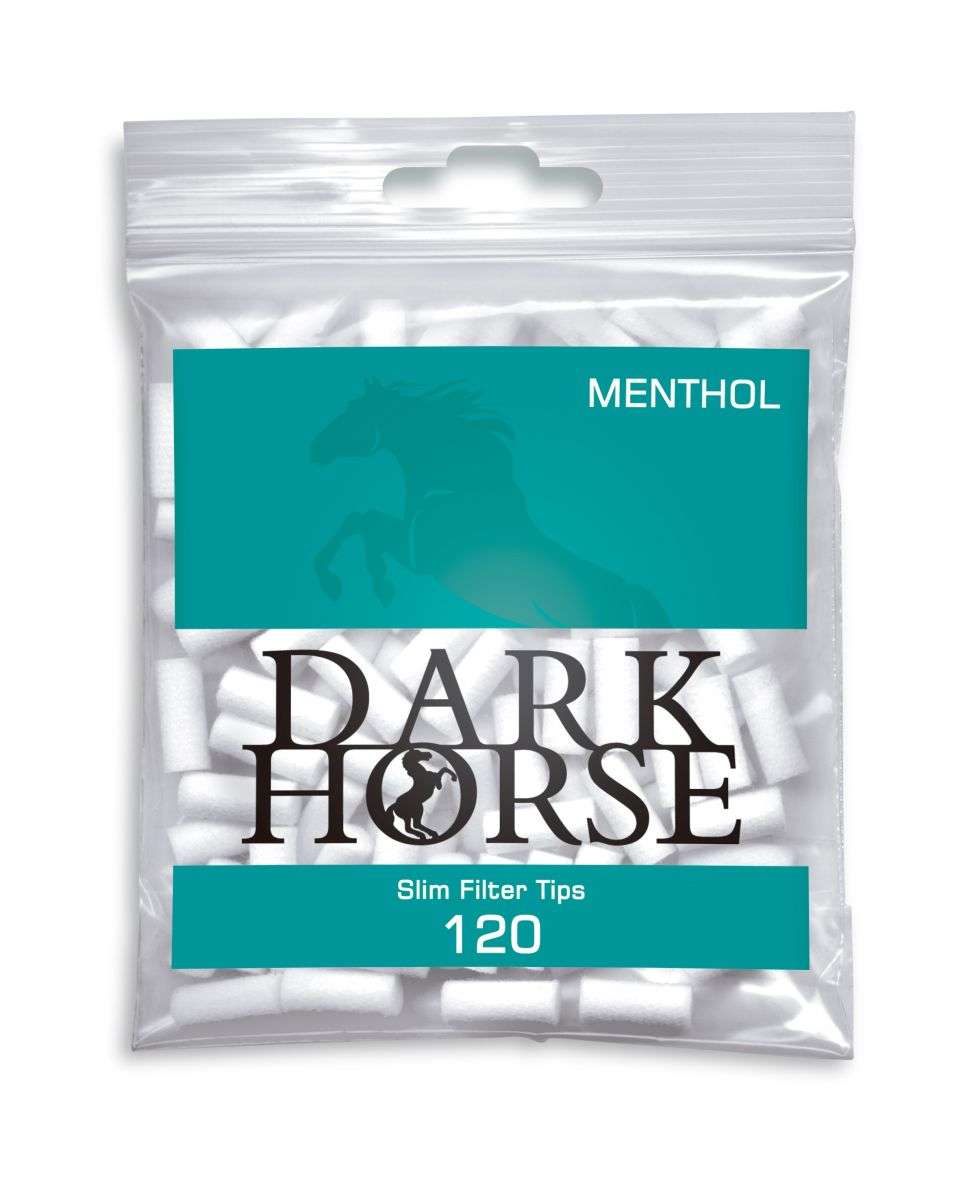 ▷Dark Horse Slim Filter Tips Menthol 6mm