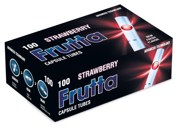 Frutta Strawberry Click Filterhülsen Zigarettenhülsen (Schachtel á 100 Stück)