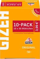 Gizeh Original gelb Zigarettenpapier 10er-Pack (10 x 10 Stk.)