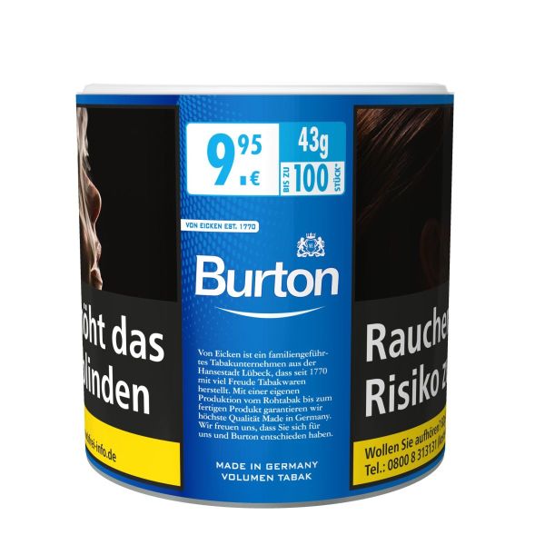Burton Volumentabak Volumen Tabak Blue L-Size (Dose á 43 gr.)