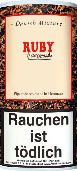 Danish Mixture Pfeifentabak Ruby Hausmarke (Pouch á 50 gr.)