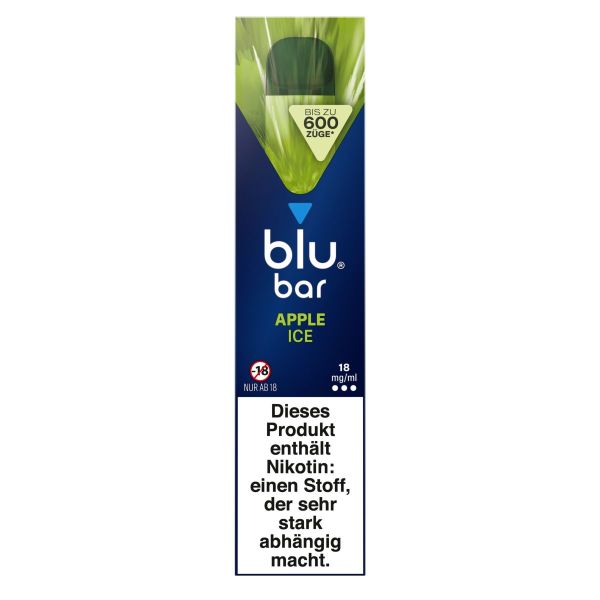 blu bar Apple Ice Einweg E-Zigarette 18mg (1 Stück)