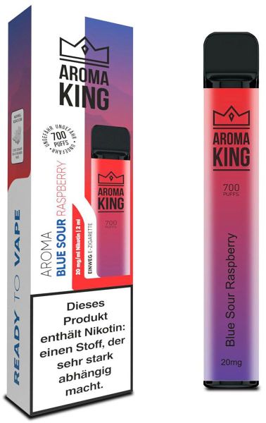 Aroma King Classic 700 Einweg E-Shisha Blue Sour Raspberry 20mg Nikotin/ml (1 Stück)