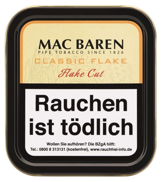 Mac Baren Pfeifentabak Classic Flake (Dose á 50 gr.)
