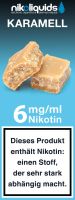 NikoLiquids Karamell Liquid 6mg Nikotin/ml (10 ml)