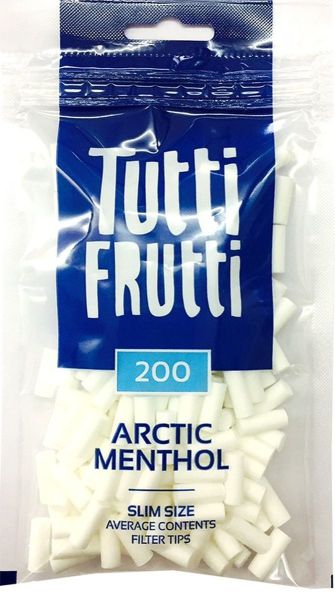 Tutti Frutti Arctic Menthol Slim Size Filter 6mm (20 x 200 Stück)