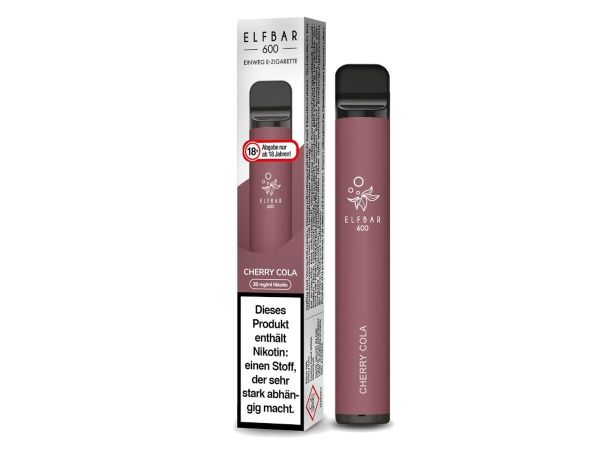 Elf Bar 600 Einweg E-Zigarette Cherry Cola 20mg Nikotin/ml (1 Stück)
