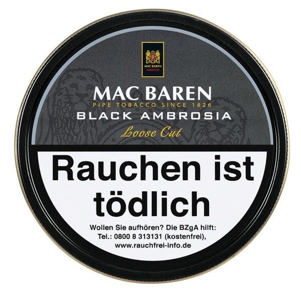 Mac Baren Pfeifentabak Black Ambrosia (Dose á 100 gr.)