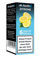 NikoLiquids Zitrone eLiquid 6mg Nikotin/ml (10 ml)