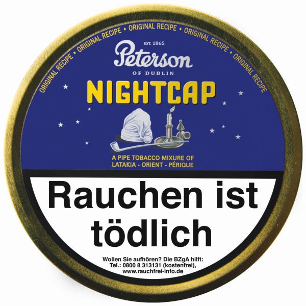 Peterson Pfeifentabak Nightcap (Dose á 50 gr.)