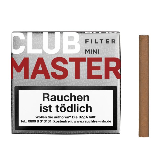 Clubmaster Zigarillos 222 Mini Filter Red (Schachtel á 20 Stück)