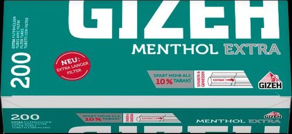 Gizeh Menthol Extra Zigarettenhülsen (200 Stück)
