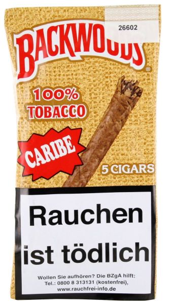 Backwoods Zigarren Authentic Cigars Caribe (Packung á 5 Stück)