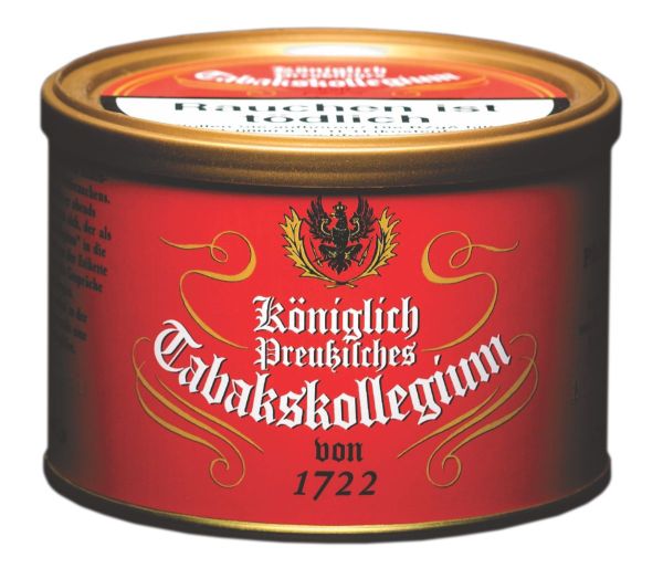 K.P. Tabakskollegium Pfeifentabak Königlich Preußisches Tabakskollegium rot (Dose á 100 gr.)