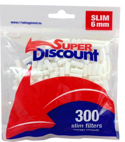 Super Discount Slim Filter 6mm (15 x 300 Stück)