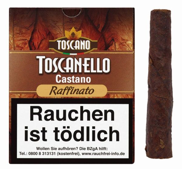 Toscano Zigarren Toscanello Castano Raffinato (Schachtel á 5 Stück)