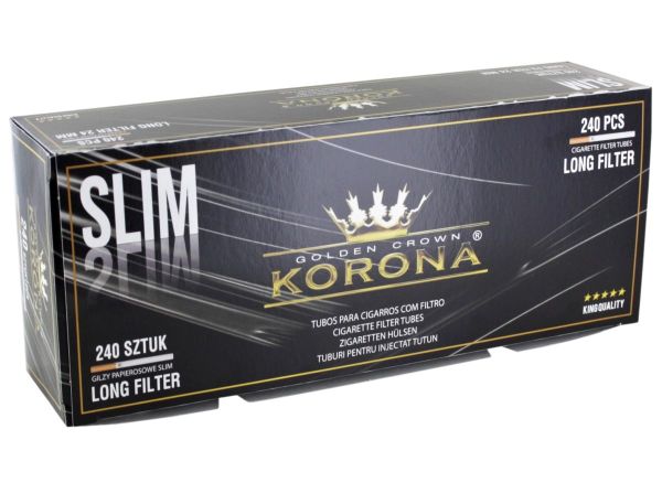 Korona Slim Long Filter 24mm Filterhülsen (240 Stück)