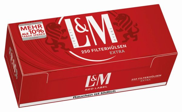 L&M Red Label Extra Zigarettenhülsen (4 x 250 Stück)