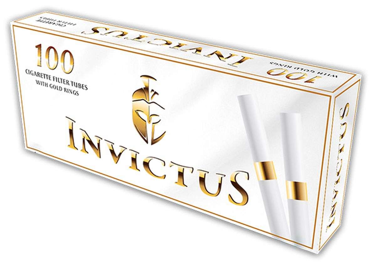 Invictus White Gold Ring Hülsen Zigarettenhülsen 5x 200er Packung 20mm Filter. 