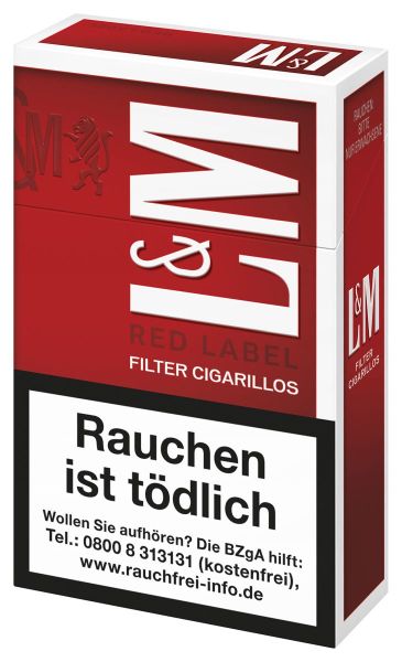 L&M Zigarillos Filter Cigarillos Red Label (10x17 Stück)