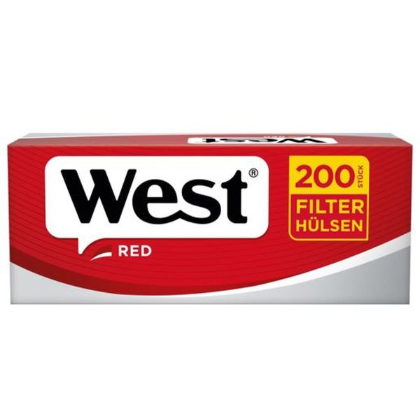 West Red Zigarettenhülsen (5 x 200 Stück)