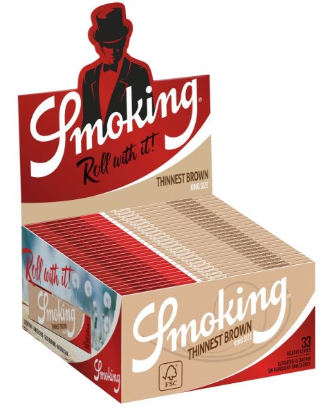 Smoking Papier King Size Thinnest Brown (50 x 33 Stück)