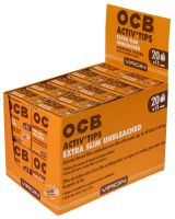 OCB Activ Tips Extra Slim Unbleached 6mm (20 x 15 Stück)